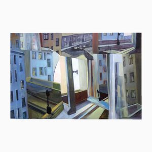 Elga Grinvalde, Window, 1990s, Oil on Canvas