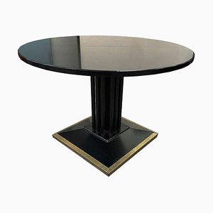 Art Nouveau Extendable Black Dining Table