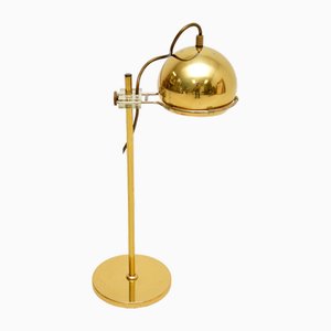 Vintage French Brass Desk Lamp, 1970s