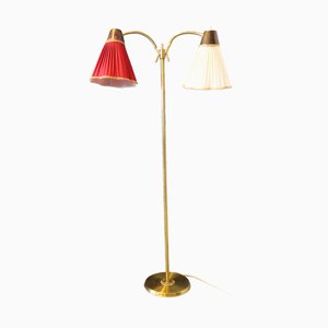 Two-Armed Floor Lamp, 1940s, Set of 3