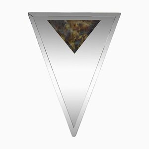 Espejo Art Déco triangular biselado, años 20