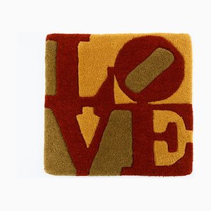 Dekorativer Herbst Love Art Teppich von Robert Indiana, 2006