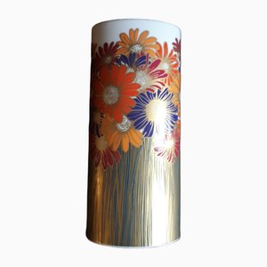 Vaso vintage Golden Daisy di Rosamunde Nairac per Rosenthal, anni '70