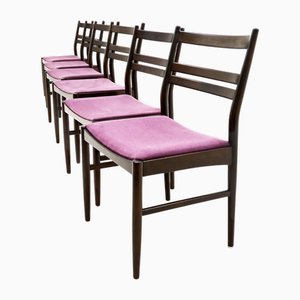 Chaises de Salle à Manger en Hêtre Foncé dans le style de Niels Otto Moller, 1960s, Set de 6