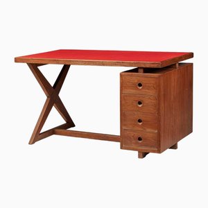 Frame Administrative Desk attributed to Pierre Jeanneret, India, 1950s
