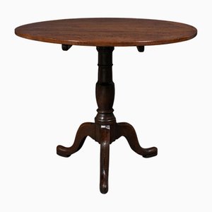 Antique Tilt Top Occasional Table in Oak, 1780