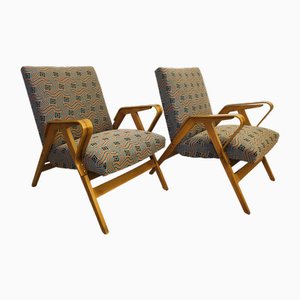 Mid-Century Lounge Chairs by Frantisek Jirak for Tatra Nabytek, 1960s, Set of 2