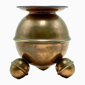 Copper Sphere Candleholder from Gusum Bruk, 1920s