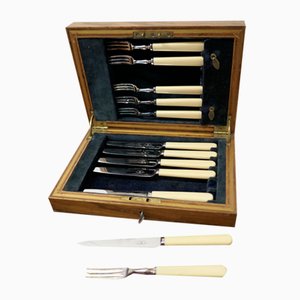 Desert Cutlery Canteen from William Hutton & Sons, 1940s, Set of 13