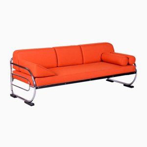 Bauhaus Sofa in Orange by Robert Slezak, 1930s