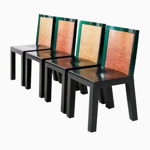 Donau Dining Chairs by Ettore Sottsass for Leitner, Set of 4