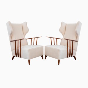 Armchairs Model Bergère by Ico Parisi for Ariberto Colombo, 1950s, Set of 2