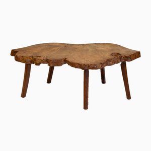 Mid-Century Sculptural Coffee Table in Burr and Elm by Jack Grimble, 1965