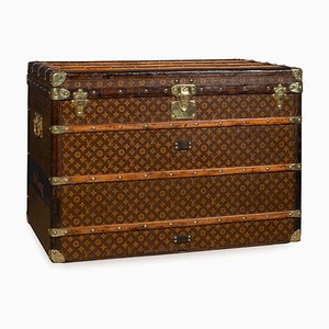 Vintage French Cabin Trunk in Monogram Canvas from Louis Vuitton, 1930