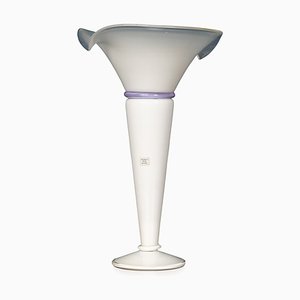 Lámpara de mesa italiana vintage de cristal de Murano, 1990