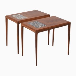 Tables d'Appoint par Johannes Andersen pour Silkeborg Møbelfabrik, 1960s, Set de 2
