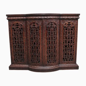 Anglo-Indian Carved Cabinet, 1860s