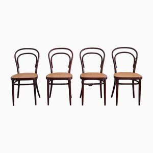 No. 214 R Chairs by Michael Thonet for Thonet, 1970s, Set of 4