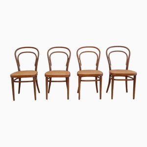 No. 214 R Chairs by Michael Thonet for Thonet, 1970s, Set of 4