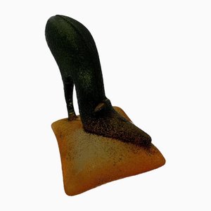 Swedish High Heel Shoe Figurine by Kjell Engman for Kosta Boda