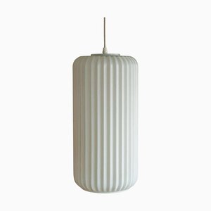 Lampada a sospensione grande in vetro, Italia, 1950