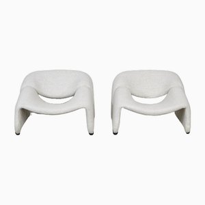 F598 Chairs in Bouclé by Pierre Paulin for Artifort, 1970s, Set of 2