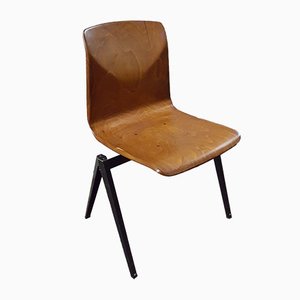 Vintage S22 Industrial Stacking School Chair from Galvanitas