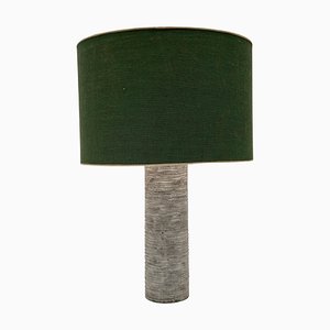 Lampe de Bureau Mid-Century Moderne en Céramique avec Abat-Jour Vert, 1960s
