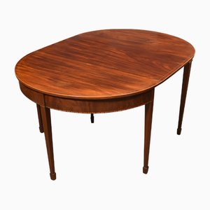 Mahogany D-End Dining Table