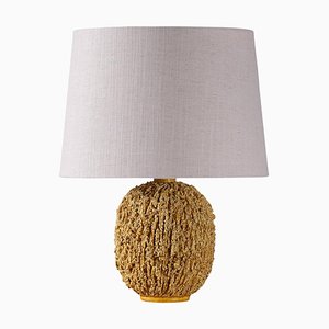 Lámpara de mesa Chamotte atribuida a Gunnar Nylund, Suecia, años 50