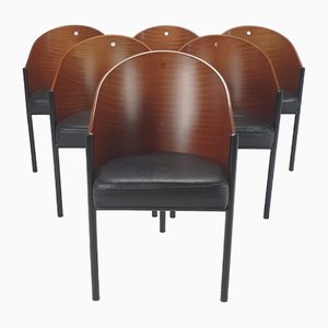 Vintage Costes Esszimmerstühle von Philippe Starck für Driade, 1980er, 4er Set
