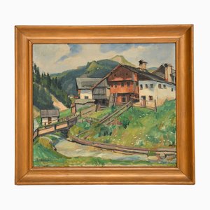 A. Michaelis, Impressionist Landscape, 1937, Oil on Canvas, Framed