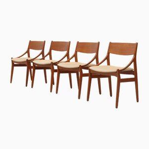 Chaises de Salle à Manger en Teck par Vestervig Eriksen pour Tromborg, Danemark, 1960s, Set de 4