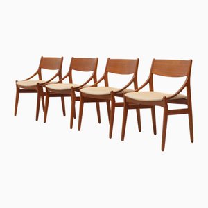 Danish Teak Dining Chairs by Vestervig Eriksen for Tromborg, 1960s, Set of 4