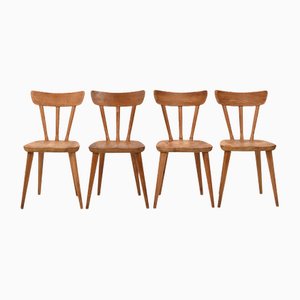 Pine Dining Chairs by Göran Malmvall for Svensk Fur, Set of 4