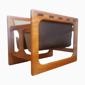 Revistero Mid-Century de teca atribuido a Salin Møbler, Aksel Kjersgaard, Dinamarca, años 70