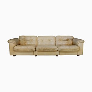 Ds-101 Leather Three-Seater Sofa from de Sede, Switzerland, 1960s
