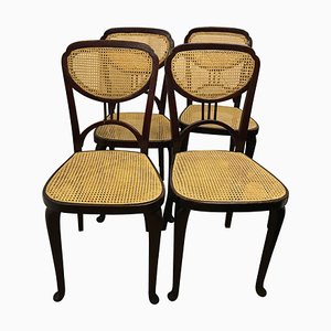 Sedie Art Nouveau di Jugendstil per Thonet, 1910, set di 4