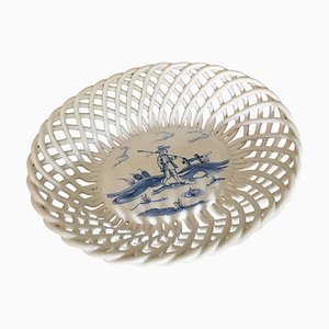 Biscuit dans un Panier Bleu de Delft, Pays-Bas, 19ème Siècle, 1899