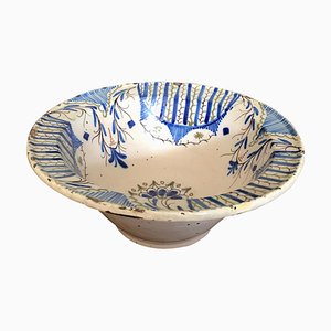 18th Century Spanish Majolica Bowl in Blue from Delft, 1775