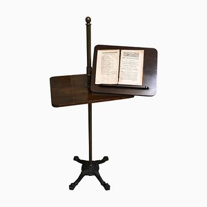 Victorian Music Stand in Mahogany, Brass, Copper & Cast Iron, 1850s