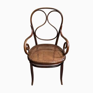 Armchair Bentwood Nr 1 First in Splitted Beech Thin Back by Michael Thonet for Thonet, 1865