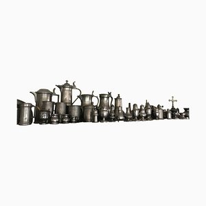 Pewter Collection Off 47 Items for 1 Price 18th and 19th Century!, 1800, Set of 43