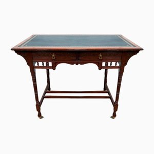 Viktorianischer Schreibtisch aus Leder von Gillows of Lancaster