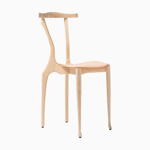 Ok! Gaulinetta Chair with Natural Wood Varnished Finish by Oscar Tusquets Blanca for BD Barcelona