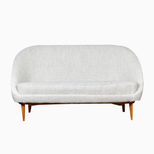 Model 115 Sofa in Bouclé and Oak by Theo Ruth for Artifort, 1950s
