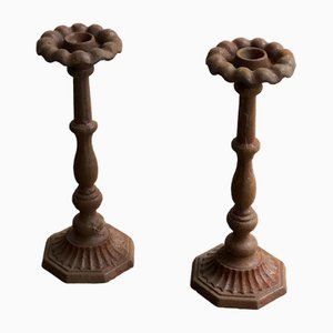 Antique Candleholder in Cast Iron