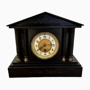 Reloj de manto ictoriano de mármol, década de 1860