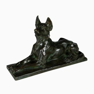 Charles Louis Eugène Virion, Deutscher Schäferhund, Frühes 20. Jh., Bronze