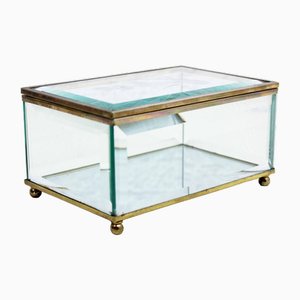 Beveled Glass Jewelry Box, 1950s